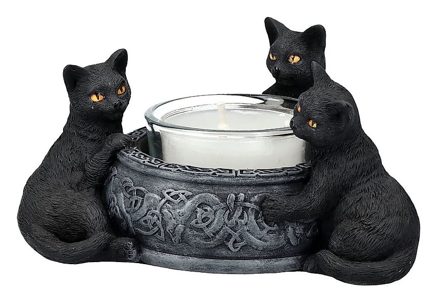 Figuren Shop GmbH Teelichthalter Teelichthalter - Katzen Familiar Trio - Ve günstig online kaufen