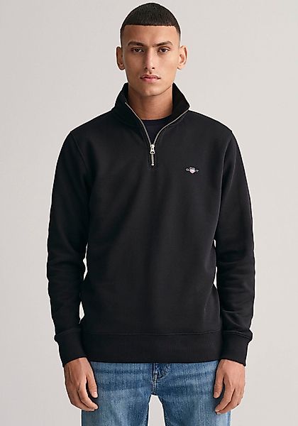 Gant Sweatshirt "REG SHIELD HALF ZIP SWEAT", mit Logostickerei auf der Brus günstig online kaufen