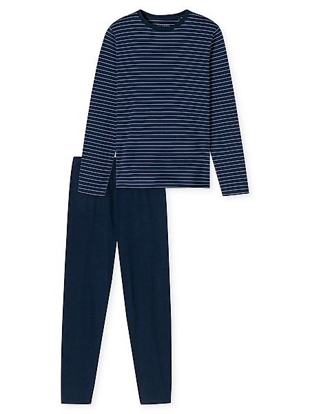 Schiesser Pyjama Schlafanzug lang - Casual Essentials (2 tlg) schlafanzug s günstig online kaufen