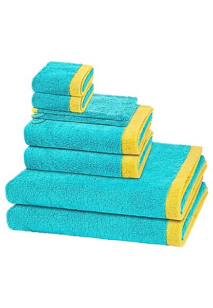 Cawö Handtuch Set Lifestyle Splash, Walkfrottee günstig online kaufen