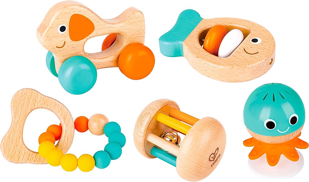 Hape Greifspielzeug Sensorik-Set, 5-teilig günstig online kaufen