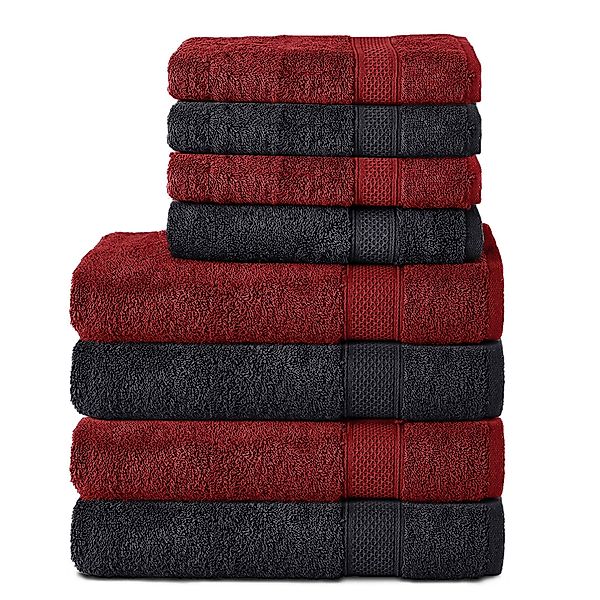 Komfortec Handtuch Set 100% Baumwolle, 4 günstig online kaufen