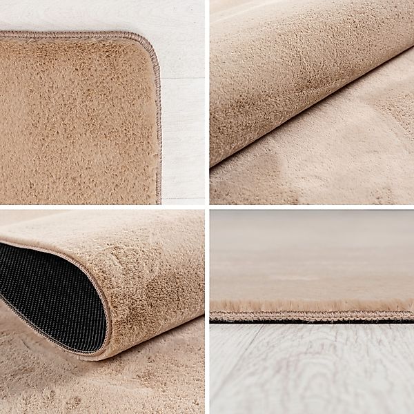 Carpettex Veloursteppich Unicolor - Einfarbig, Rund, günstig online kaufen