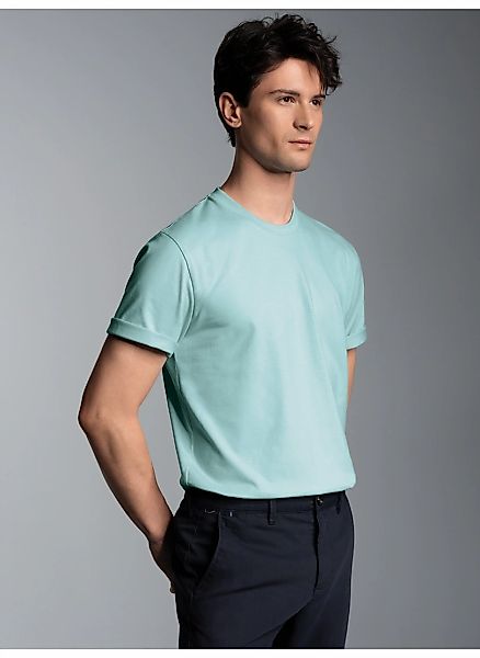 Trigema T-Shirt "TRIGEMA T-Shirt DELUXE Baumwolle" 1 Stk. günstig online kaufen