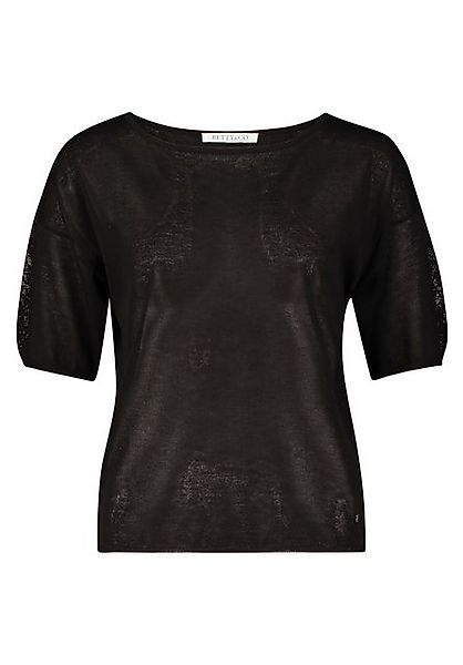 Betty&Co Sweatshirt Strickpullover Kurz 1/2 Arm günstig online kaufen