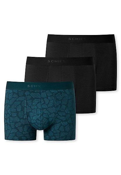 Schiesser Boxershorts Unterwäsche 95/5 Webgummibund blau uni/gemustert Herr günstig online kaufen