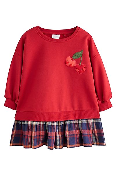 Next Jerseykleid Sweatkleid mit Karomuster (1-tlg) günstig online kaufen