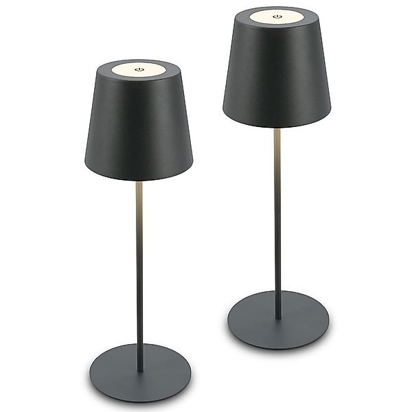 Briloner Leuchten Tischleuchte 2x Akku Tischlampe günstig online kaufen