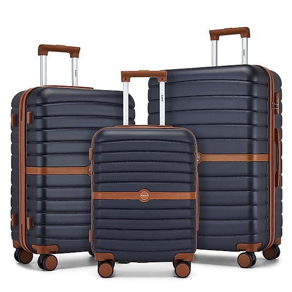 KONO Handgepäckkoffer Koffer Trolley ABS+PC Hartschalenkoffer günstig online kaufen