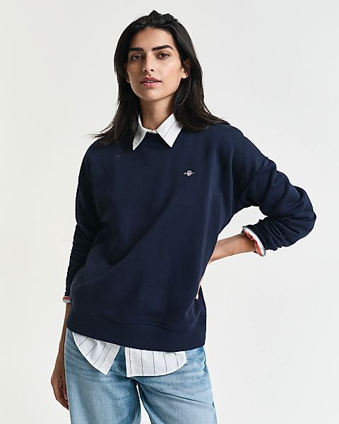 Gant Sweatshirt "SHIELD C-NECK SWEAT", Grafische GANT-Stickerei auf der Bru günstig online kaufen