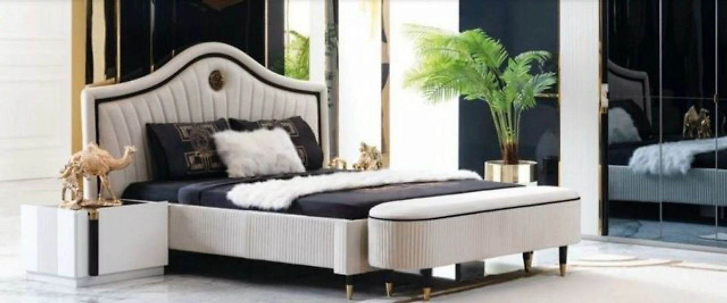 JVmoebel Bett Schlafzimmer Design Bett Luxus Betten Neu Doppel Polster Möbe günstig online kaufen