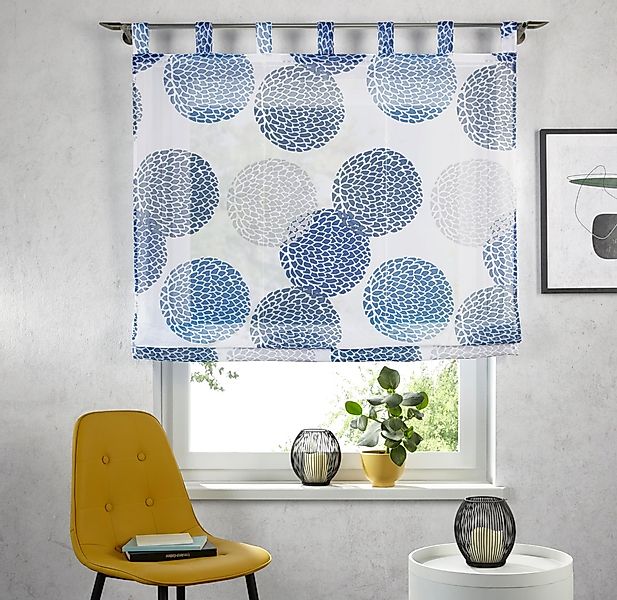 my home Raffrollo "Belem" mit Schlaufen Transparent, Voile, Polyester günstig online kaufen