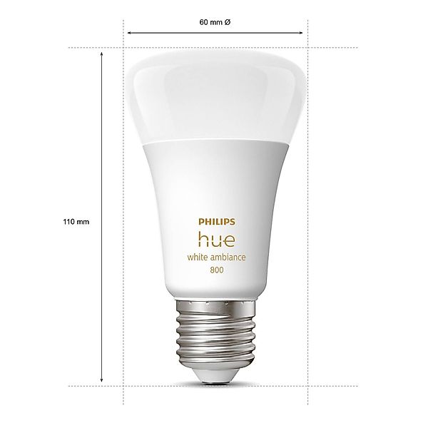 Philips Hue White Ambiance 9W 806lm E27 4er-Set günstig online kaufen