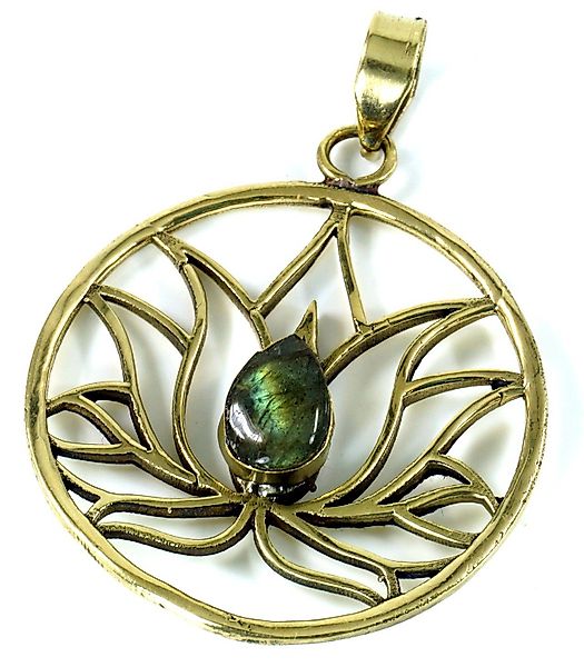 Guru-Shop Kettenanhänger Lotus Kettenanhänger aus Messing günstig online kaufen