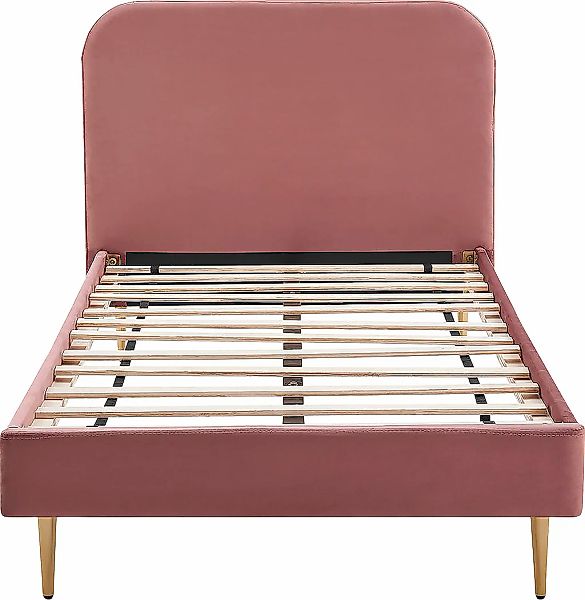 SalesFever Polsterbett "Komfortables Bett für erholsamen Schlaf" Chrombeine günstig online kaufen