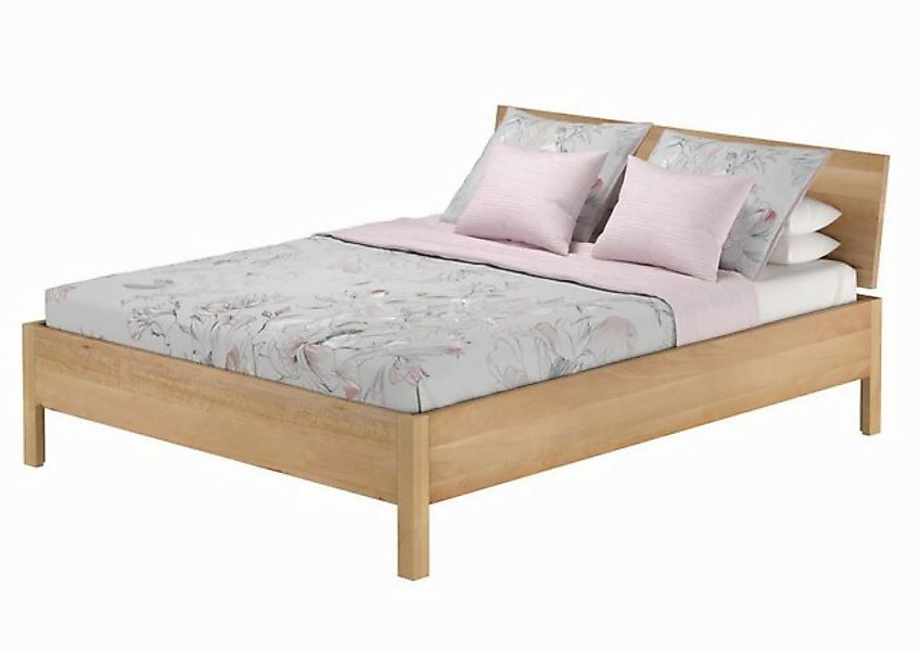 ERST-HOLZ Bett Doppelbett metallfrei 160x200 massives Buchenholz, Buchenhol günstig online kaufen