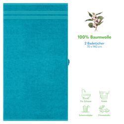HAMMETEX Duschtuch 2er Set Badetücher 70x140 günstig online kaufen