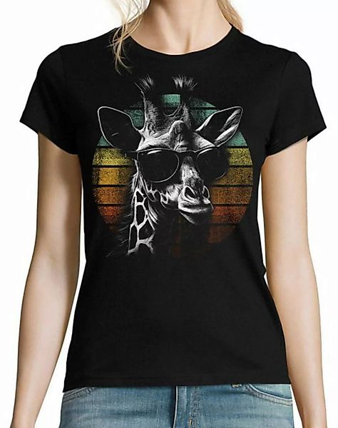 Youth Designz Print-Shirt Retro Giraffe Damen T-Shirt mit lustigen Logo für günstig online kaufen