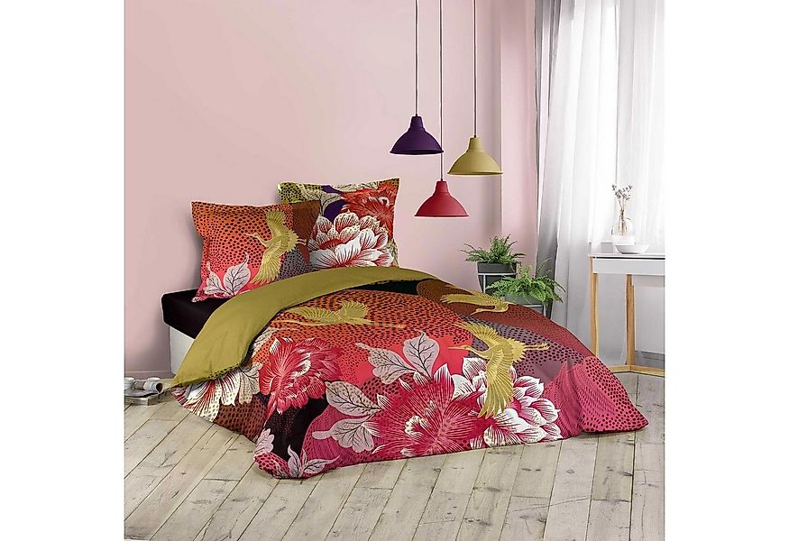 dynamic24 Bettwäsche, Jersey, 3 teilig, 240x220cm Baumwolle günstig online kaufen