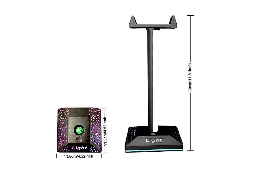 MUPOO Kopfhörerständer Headset Halterung Gaming Kopfhörer Ständer RGB Kopfh günstig online kaufen