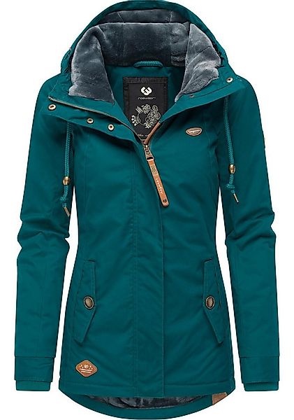 Ragwear Winterjacke Monade Damen Winterparka mit Kapuze und m. Fleece gefüt günstig online kaufen