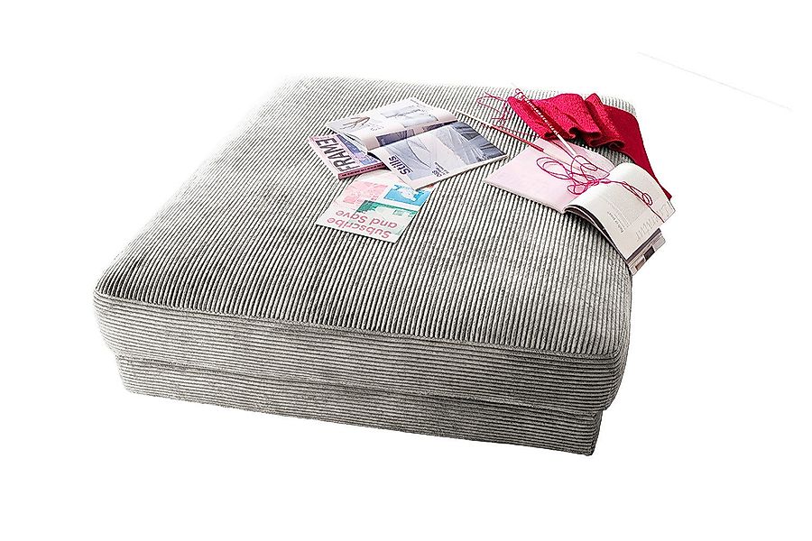 KAWOLA Hocker MADELINE, Big Hocker Polsterhocker günstig online kaufen
