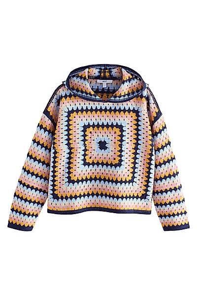 Next Kapuzenpullover Kastiges Hoodie mit Häkeldetail günstig online kaufen