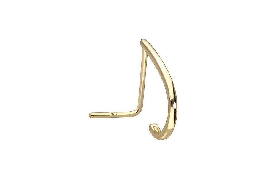 PIERCINGLINE Nasenpiercing 14/18 Karat Gold Nasenstecker SCHMALES DESIGN (N günstig online kaufen