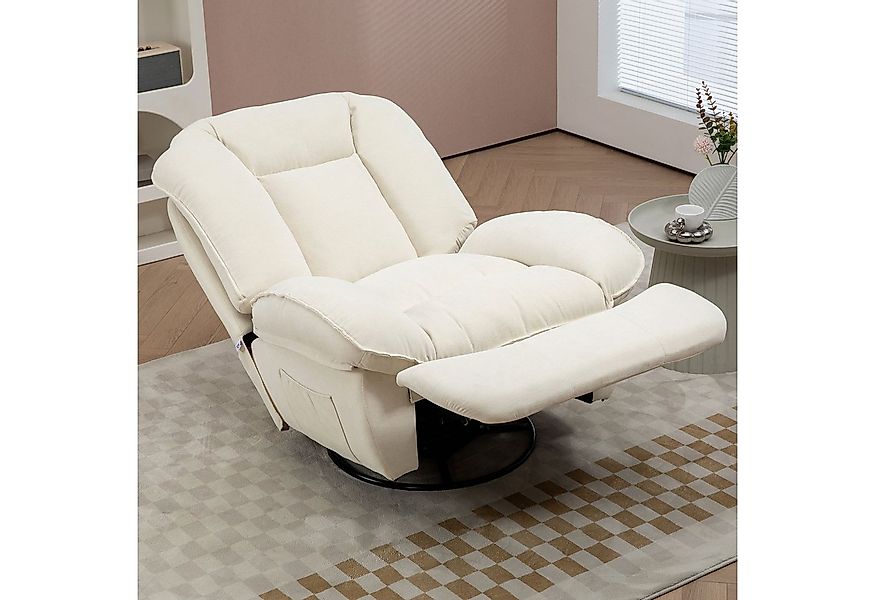 HOMCOM Relaxsessel Fernsehsessel mit Liegefunktion, Schaukelfunktion (Ruhes günstig online kaufen