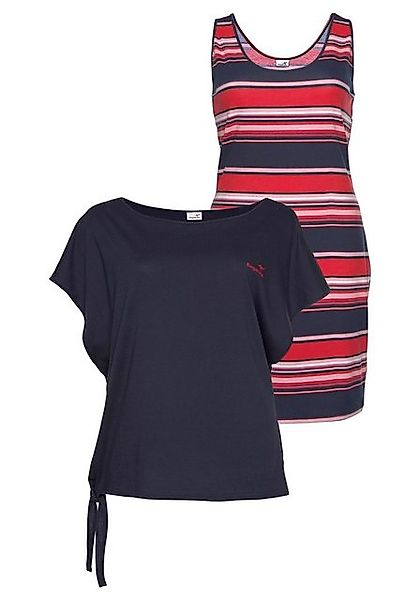 KangaROOS Jerseykleid (Set, 2-tlg., mit T-Shirt) Mini-Länge, lässiger Stil, günstig online kaufen