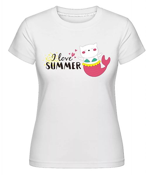 I Love Summer Cat Fish · Shirtinator Frauen T-Shirt günstig online kaufen