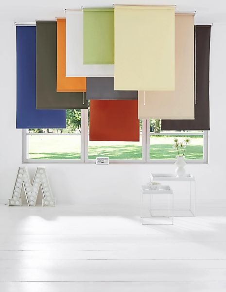 Seitenzugrollo Uni, sunlines, verdunkelnd, mit Bohren, günstig online kaufen