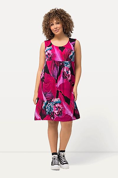 Ulla Popken Minikleid Jersey-Minikleid A-Linie Rundhals günstig online kaufen