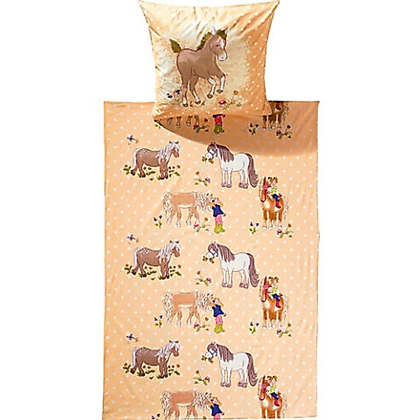 Erwin Müller Kinderbettwäsche Kinder-Bettwäsche "Pferd", Renforcé, günstig online kaufen