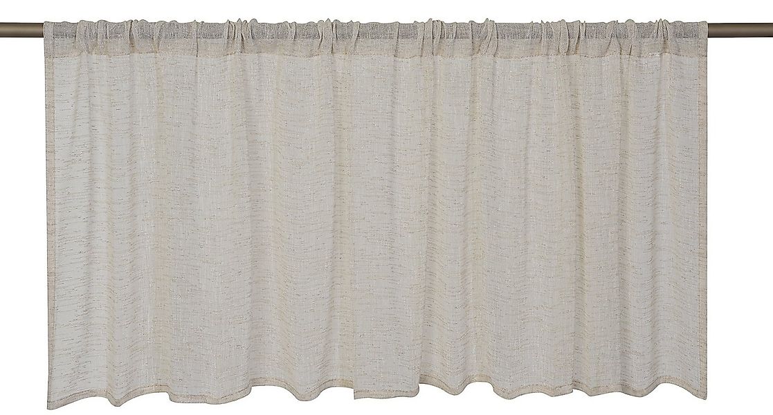 ELBERSDRUCKE Scheibengardine Bistrogardine Uni Liem beige halbtransparent 4 günstig online kaufen