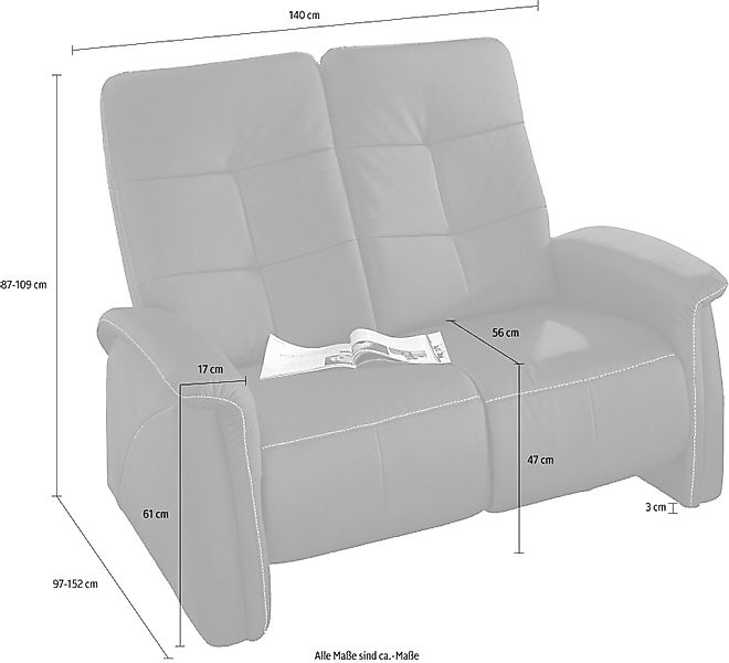 exxpo - sofa fashion 2-Sitzer Tivoli, günstig online kaufen