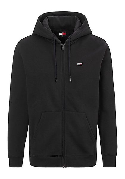 Tommy Jeans Sweatshirt TJM REG S FLAG ZIP FLEECE THRU mit bestickten Marken günstig online kaufen