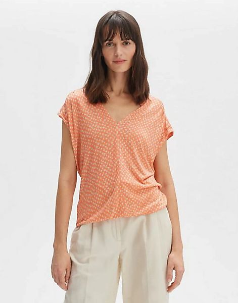 OPUS Print-Shirt Sandu O-Form cropped Länge Jersey günstig online kaufen