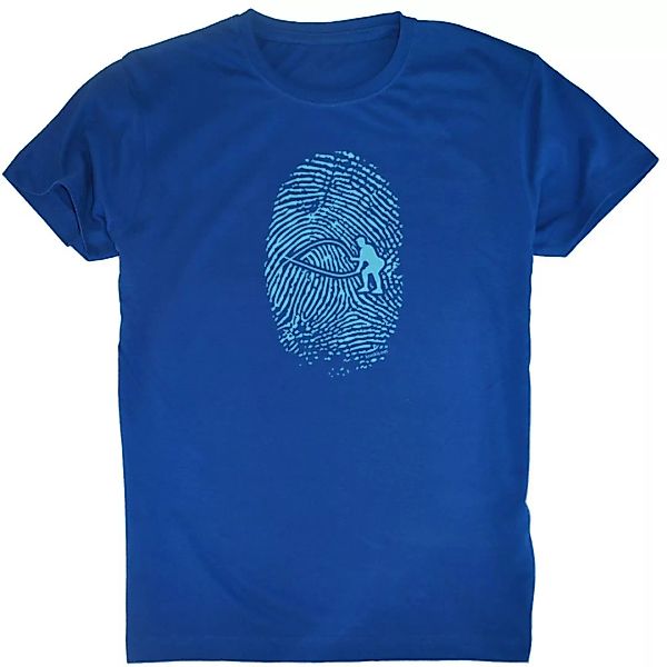Kruskis Crossfit Fingerprint Kurzärmeliges T-shirt 2XL Royal Blue günstig online kaufen