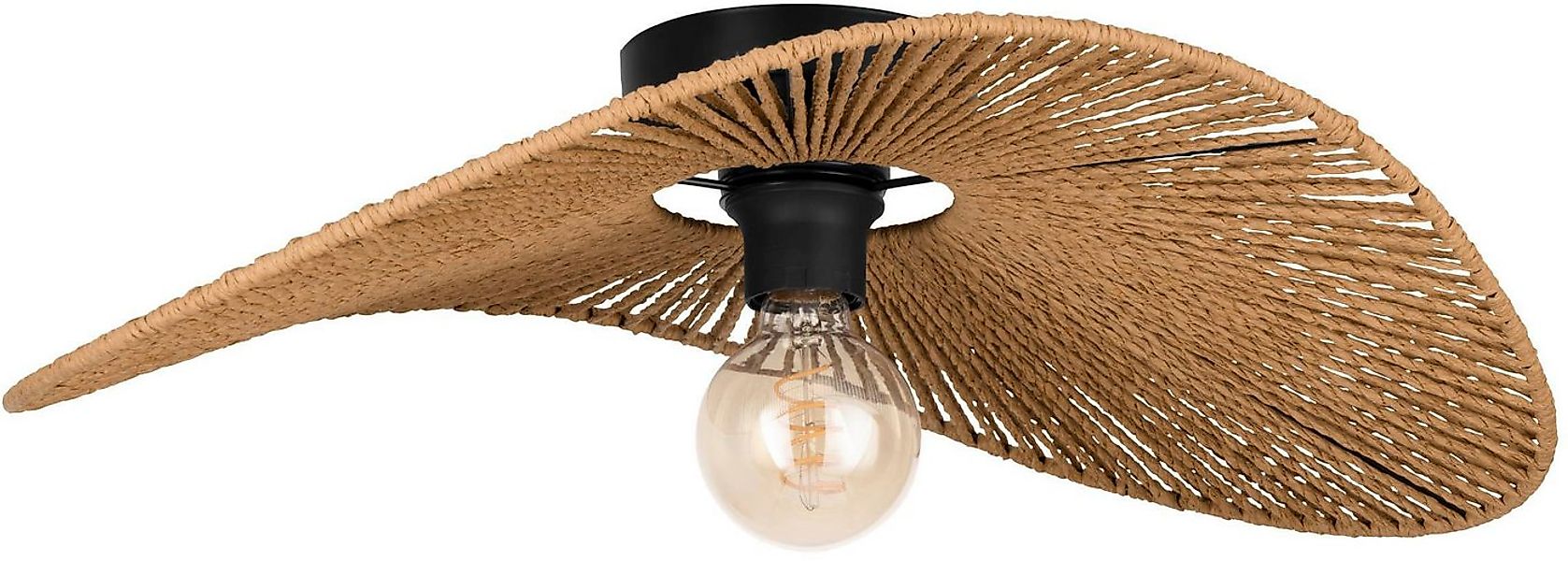 EGLO Deckenleuchte Siruela Deckenlampe, Wohnzimmerlampe, Papier und Metall, günstig online kaufen
