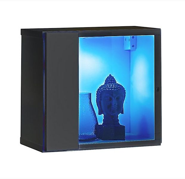 99rooms Vitrine Swotch (Hängevitrine, Glasvitrine, Wohnmöbel) inkl. LED-Bel günstig online kaufen