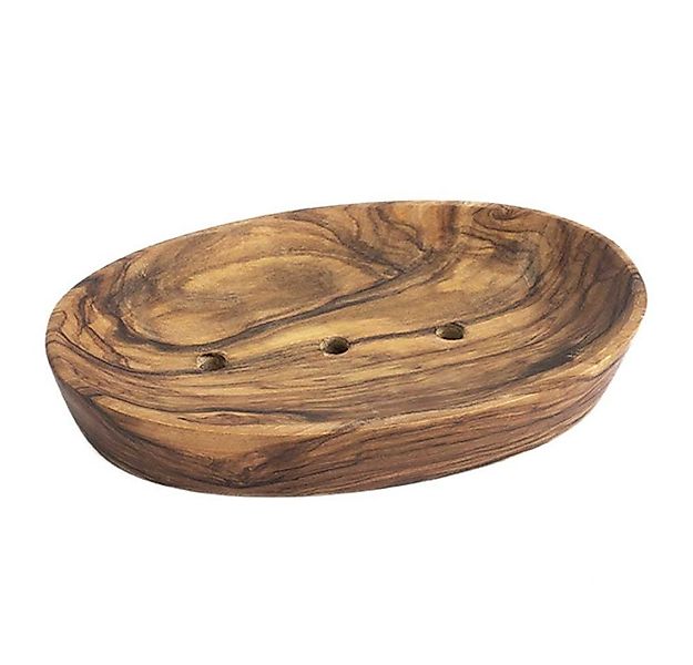 Finigrana Seifenhalter Seifenschale aus Olivenholz - mit Bodenlöchern günstig online kaufen