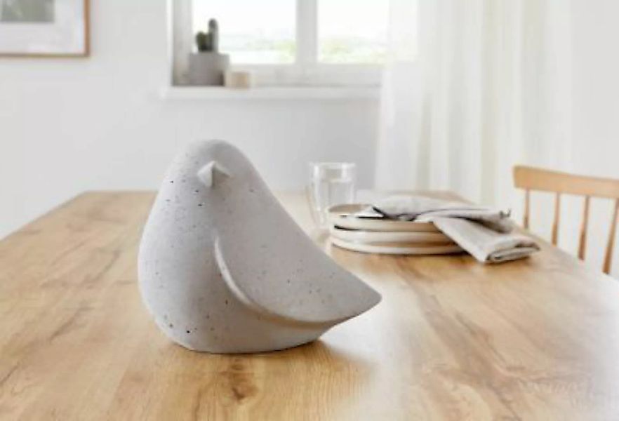 HOME Living Figur Vogel Gartendeko grau günstig online kaufen