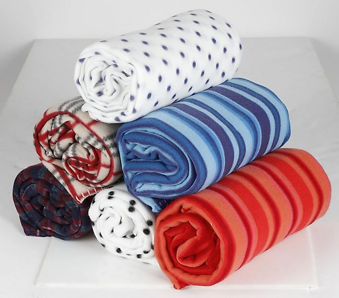 Wohndecke Fleece-Decke 130x170cm Wohndecke Sofadecke Kuscheldecke Tagesdeck günstig online kaufen