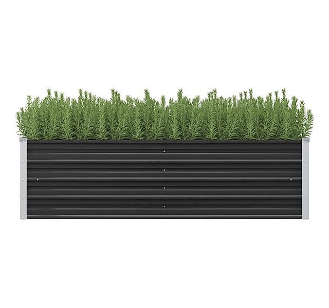 vidaXL Hochbeet 160 x 40 x 45 cm Garten-Hochbeet Anthrazit 160x40x45 cm Ver günstig online kaufen
