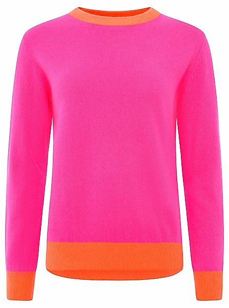Zwillingsherz Kaschmirpullover "Roundneck with "Colored Edges"", Kaschmir m günstig online kaufen