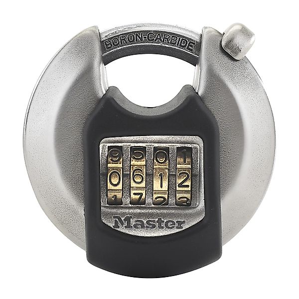 Maste Lock Disc-Kombinations-Vorhängeschloss Excell M40EURDNUM Stahl Matt günstig online kaufen