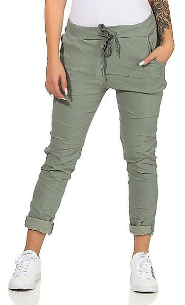 CLEO STYLE Stoffhose Damen Jogginghose 88 Grün günstig online kaufen