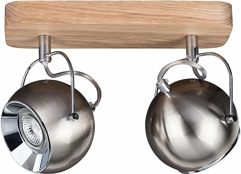 SPOT Light Deckenleuchte »BALL WOOD«, 2 flammig, Leuchtmittel GU10   LED we günstig online kaufen