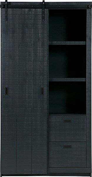 vtwonen Vitrine »Slide, mit Schiebetür«, mit 4 Schubkästen, H 230 cm x B 12 günstig online kaufen
